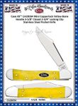 W.R. Case & Sons Cutlery CA20034 Case XX� Mini Copperlock Yellow Bone Handle 3-5/8" Closed 2-3/4" Case XX� Locking Clip Stainless Steel Pocket Knife