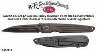 W.R. Case & Sons Cutlery CA-52112 Case XX Harley-Davidson TK-W T0134.5SW w/Black Hard Coat Finish Black Stainless Steel Handle Willie G Skull Logo Knife W.R. Case & Sons Cutlery CA-52112 Case XX Harley-Davidson TK-W T0134.5SW w/Black Hard Coat Finish Black Stainless Steel Handle Willie G Skull Logo Knife