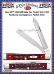 W.R. Case & Sons Cutlery CA10308 Case XX Baby Doc Pocket Worn Old Red Bone Stainless Steel Pocket Knife  