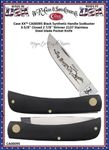 W.R. Case & Son's Cutlery CA00095 Case XX Sodbuster Jr. Black Synthetic 3-5/8" Closed Handle Pocket Knife 
