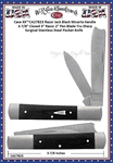 W.R. Case & Sons Cutlery CA27823 Case XX� Razor Jack Black Micarta Handle 3-7/8" Closed 3" Razor 2" Pen Blade Tru-Sharp Surgical Stainless Steel Pocket Knife