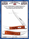 W.R. Case & Sons Cutlery CA28910 Case XX� Medium Toothpick Chestnut Bone 4-1/4" Closed 3-1/2" Long Clip Plane Blade Tru-Sharp Surgical Stainless Steel Pocket Knife