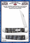 W.R. Case & Sons Cutlery CA47494 Case XX™ Copperlock Blue Curly Oak Wood Handle 4-1/4" Closed 3-1/4" Locking Clip Blade Stainless Steel Pocket Knife W.R. Case & Sons Cutlery CA47494 Case XX™ Copperlock Blue Curly Oak Wood Handle 4-1/4" Closed 3-1/4" Locking Clip Blade Stainless Steel Pocket Knife