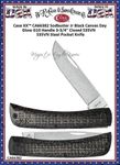W.R. Case & Son's Cutlery CA66382 Case XX Sodbuster Jr Black Canvas Day Glow G10 Handle 3-3/4" Closed S35VN Steel Pocket Knife