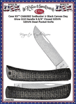 W.R. Case & Son's Cutlery CA66382 Case XX� Sodbuster Jr Black Canvas Day Glow G10 Handle 3-3/4" Closed S35VN Steel Pocket Knife