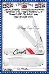 W.R. Case & Sons Cutlery CA33716 Case XX Corvette Smooth White Synthetic Mini Trapper Handle 3-1/2" Closed 2-3/4" Clip 2-3/4" Spey Blade Pocket Knife W.R. Case & Sons Cutlery CA33716 Case XX Corvette Smooth White Synthetic Mini Trapper Handle 3-1/2" Closed 2-3/4" Clip 2-3/4" Spey Blade Pocket Knife