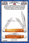  W.R. Case & Sons Cutlery CA35303 Case XX� Small Stockman Copper Kirinite Handle 2-5/8" Closed 2" Clip1-1/2" Sheepsfoot Coping 1-1/2" Pen Plain Blade Tru-Sharp Stainless Steel Pocket Knife