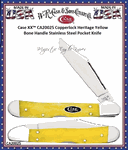 W.R. Case & Sons Cutlery CA20025 Case XX� Copperlock Heritage Yellow Bone Handle Stainless Steel Pocket Knife