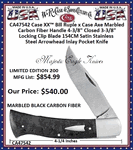 W.R. Case-Sons Cutlery CA47542 Case XX� Bill Ruple x Case Axe Marbled Carbon Fiber Handle 4-3/8" Closed 3-3/8"