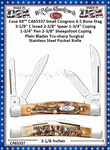 W.R. Case & Sons Cutlery CA65337 Case XX� Small Congress 6.5 Bone Handle Pocket Knife