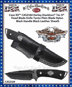 W.R. Case & Sons Cutlery CA52164 Case XX-Tec X-Harley Davidson Titanium Framelock Money Clip Knife