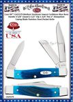 W.R. Case & Sons Cutlery CA25579 Case XX™ Medium Stockman Sawcut Caribbean Blue Bone Handle 3-5/8" Closed 2-1/2" Clip 1-3/4" Pen 2" Sheepsfoot Coping Blade Stainless Steel Pocket Knife W.R. Case & Sons Cutlery CA25579 Case XX™ Medium Stockman Sawcut Caribbean Blue Bone Handle 3-5/8" Closed 2-1/2" Clip 1-3/4" Pen 2" Sheepsfoot Coping Blade Stainless Steel Pocket Knife