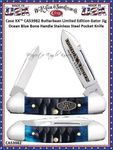 W.R. Case/Sons Cutlery CA53982 Case XX™ Baby Butter Bean Limited Edition Gator Jig Ocean Blue Bone Handle Stainless Pocket Knife W.R. Case/Sons Cutlery CA53982 Case XX™ Baby Butter Bean Limited Edition Gator Jig Ocean Blue Bone Handle Stainless Pocket Knife