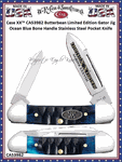 W.R. Case/Sons Cutlery CA53982 Case XX� Baby Butter Bean Limited Edition Gator Jig Ocean Blue Bone Handle Stainless Pocket Knife