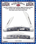 W.R. Case & Sons Cutlery CA58422 Case XX� Small Congress Jigged Gray Bone Handle 3-1/8" Closed 2-3/8" Sheepsfoot Coping 1-3/4" Pen Plain Blade Carbon Steel Pocket Knife