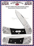 W.R. Case & Sons Cutlery CA59672 Case XX� Ebony Wood Handle Lockback Worked Bolsters Stainless Pocket Knife 