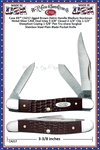 W.R. Case & Sons Cutlery CA217 Case XX� Jigged Brown Delrin Handle Medium Stockman Pocket Knife