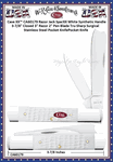 W.R. Case & Sons Cutlery CA60179 Razor Case XX� Jack SparXX White Synthetic Handle 3-7/8" Closed 3" Razor Blade 2" Pen Blade Tru-Sharp Surgical Stainless Steel Pocket Knife