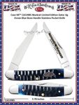 W.R. Case/Sons Cutlery CA53985 Case XX™ Muskrat Limited Edition Gator Jig Ocean Blue Bone Handle Stainless Pocket Knife W.R. Case/Sons Cutlery CA53985 Case XX™ Muskrat Limited Edition Gator Jig Ocean Blue Bone Handle Stainless Pocket Knife