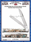 W.R. Case & Sons Cutlery  CA12029 Case XX� Baby Doc Smooth Abalone Handle Stainless Steel Pocket Knife