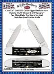 W.R. Case & Sons Cutlery CA65029 Case XX Canoe Jigged Buffalo Horn Handle Stainless Steel Pocket Knife