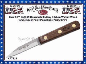 W.R. Case & Sons Cutlery CA7318 Case XX� Household Cutlery Kitchen Bread Slicer Knife Walnut Wood Handle 13-1/2" Overall 8" Miracl-edge Stainless Steel