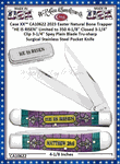W.R. Case & Sons Cutlery Case XX� CA10622 2023 Easter Natural Bone Trapper "HE IS RISEN" Limited to 350 4-1/8" Closed 3-1/4" Clip 3-1/4" Spey Plain Blade Tru-sharp Surgical Stainless Steel Pocket Knife