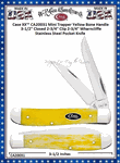 W.R. Case & Sons Cutlery Case XX� CA20031 Case XX� Mini Trapper Yellow Bone Handle 3-1/2" Closed 2-3/4" Clip 2-3/4" Wharncliffe Stainless Steel Pocket Knife 