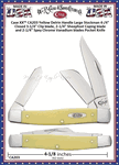 W.R. Case & Sons Cutlery Case XX� CA203 Yellow Delrin Handle Large Stockman 