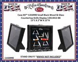 W.R. Case & Sons Cutlery Case XX� CA50990 Small Black Wood & Glass Countertop Knife Display 13''L X 2''W X 13''H