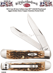 W.R. Case & Sons Cutlery Case XX� CA6540 Peachseed Jigged Amber Bone Trapper Stainless Pocket Knife