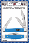 W.R. Case & Sons Cutlery Case XX� CA68904 Case XX� Small Stockman Light Blue Synthetic Handle 2-3/4" Closed 2" Spear Point 1-1/2" Pen Blade Stainless Pocket Knife