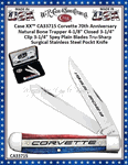 W.R. Case & Sons Cutlery Case XX� Trapper Corvette Natural Bone 33715 Stainless Pocket Knife