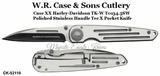 W.R. Case & Sons Cutlery CK-52110 Case XX Harley-Davidson TK-W T0134.5SW Polished Stainless Handle Willie G Skull Logo Knife
