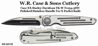 W.R. Case & Sons Cutlery CK-52110 Case XX Harley-Davidson TK-W T0134.5SW Polished Stainless Handle Willie G Skull Logo Knife W.R. Case & Sons Cutlery CK-52110 Case XX Harley-Davidson TK-W T0134.5SW Polished Stainless Handle Willie G Skull Logo Knife