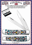 W.R. Case & Sons Cutlery W.R. Case & Sons Cutlery CA38819 Case XX� Stained Glass Dove Series Natural Bone Trapper 4-1/8" Overall 3-1/4" Clip & Spey Blades Tru-Sharp Surgical Stainless Steel Pocket Knife 
