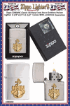 Zippo Windproof Lighter Z280ANC Zippo Classic US Navy Crest Anchor Windproof Pocket Lighter 2-1/4"x1/2"x1-1/2" Comes With a Lifetime Guarantee  
