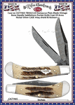 W.R. Case & Sons Presents CA77465 Case XX� Saddlehorn TBV62110 Damascus Vintage Bone Pocket Knife 
