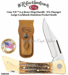 W.R. Case & Sons Presents CA65324 Case XX� 6.5 BoneStag XX-Changer Large Lockback Stainless Pocket Knife 
