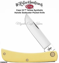 W.R. Case & Sons Presents CA80032 Case XX� Yellow Synthetic Handle Sodbuster Pocket Knife