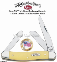 W.R. Case & Sons Presents CA80035 Case XX� Stockman Yellow Synthetic Handle Pocket Knife 