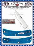 WR Case & Son's Cutlery CA25590 Case 2 7/8" Tru-sharp Surgical Stainless Steel Clip/Skinner blade Caribbean Blue Sawcut Jigged Bone Handle Sod Buster Jr Pocket Knife