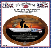 WR Case Sons Cutlery CA13175 U.S.Marine Corps Semper Fidelis Commemorative Bowie