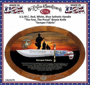WR Case Sons Cutlery CA13175 U.S.Marine Corps Semper Fidelis Commemorative Bowie