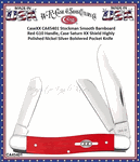 WR Case & Sons Cutlery CA45401 Case XX� Stockman Smooth Red G-10 Handle Case Saturn XX Shield The Bolsters are Highly Polished Nickel Silver Pocket Knife 