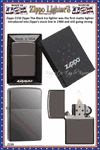 Zippo Windproof Lighter Z150 Zippo The Black Ice lighter was the first matte lighter introduced into Zippo�s stock line in 1984Windproof Pocket Lighter 2-1/4"x1/2"x1-1/2" Comes With a Lifetime Guarantee 