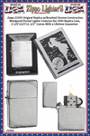 Zippo Windproof Lighter Z1935 Zippo Original Replica w/Brushed Chrome Construction Windproof Pocket Lighter Features the 1935 Replica Case, 2-1/4"x1/2"x1-1/2" Comes With a Lifetime Guarantee 