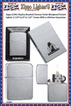 Zippo Windproof Lighter Z1941 Zippo Replica Brushed Chrome Finished Windproof Pocket Lighter 2-1/4"x1/2"x1-1/2" Comes With a Lifetime Guarantee     