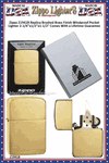 Zippo Windproof Lighter Z1941B Zippo Replica 1941 Brushed Brass Windproof Pocket Lighter 2-1/4"x1/2"x1-1/2" Comes With a Lifetime Guarantee 