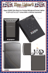 Zippo Windproof Lighter Z20492 Zippo Slim Black Ice Finished Windproof Pocket Lighter 2-1/4"x1/2"x1-1/2" Comes With a Lifetime Guarantee   
